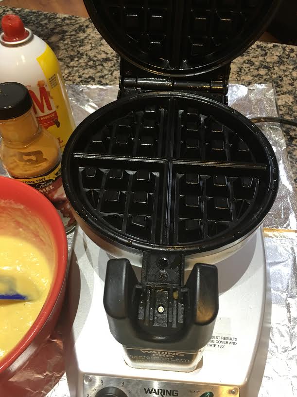 low carb waffles ingredients with waffle iron