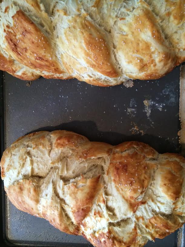 Pretzel Challah: Crusty and Salted
