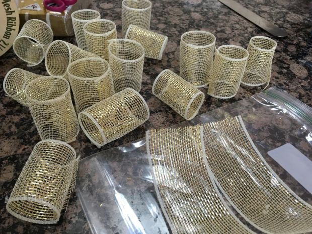 bowtie napkin rings-many done