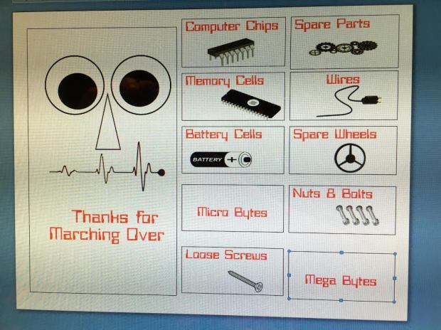 robot birthdau printables