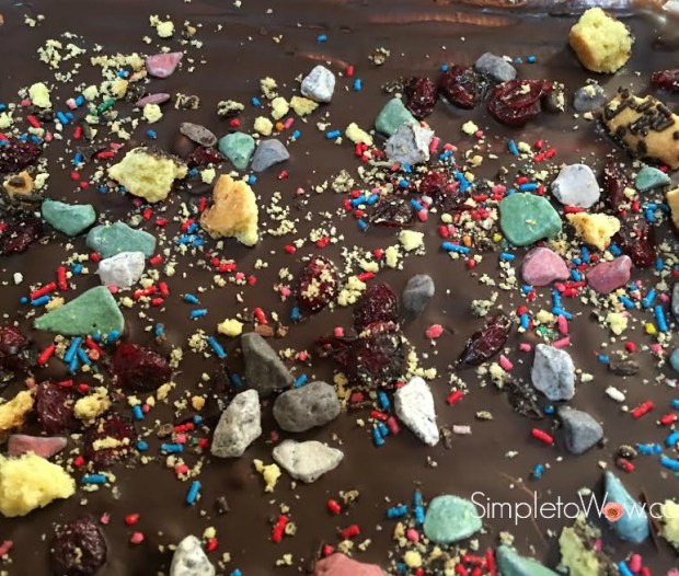 chocolate bark confetti