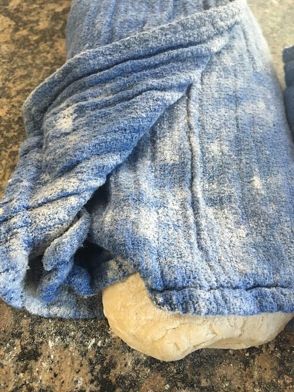 ciabatta in towel