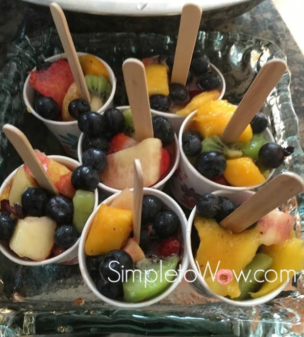fruit salad ice pops in freezer