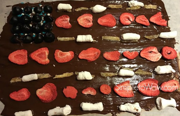 patriotic chocolate bark 2