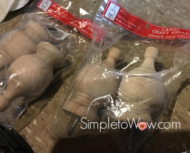 nightstand redo-finials