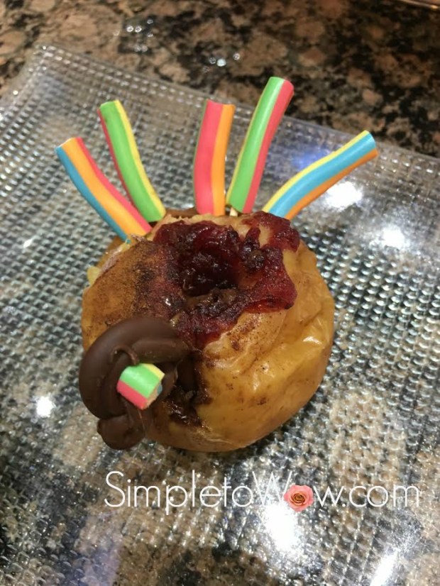 turkey-baked-apple-on-glass-plate