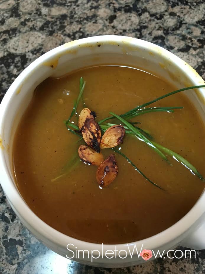 Crockpot Pumpkin-Sweet Potato Soup