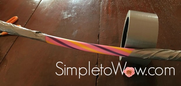 mesh-wedding-arches-hula-hoop-covered-in-duct-tape