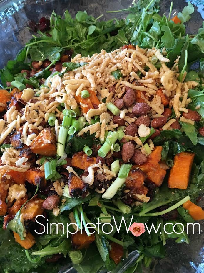 Roasted Sweet Potato and Beet Salad