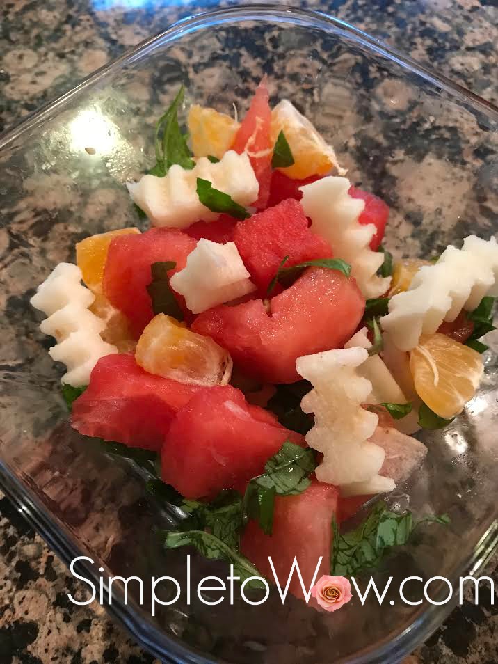 Watermelon Jicama Salad