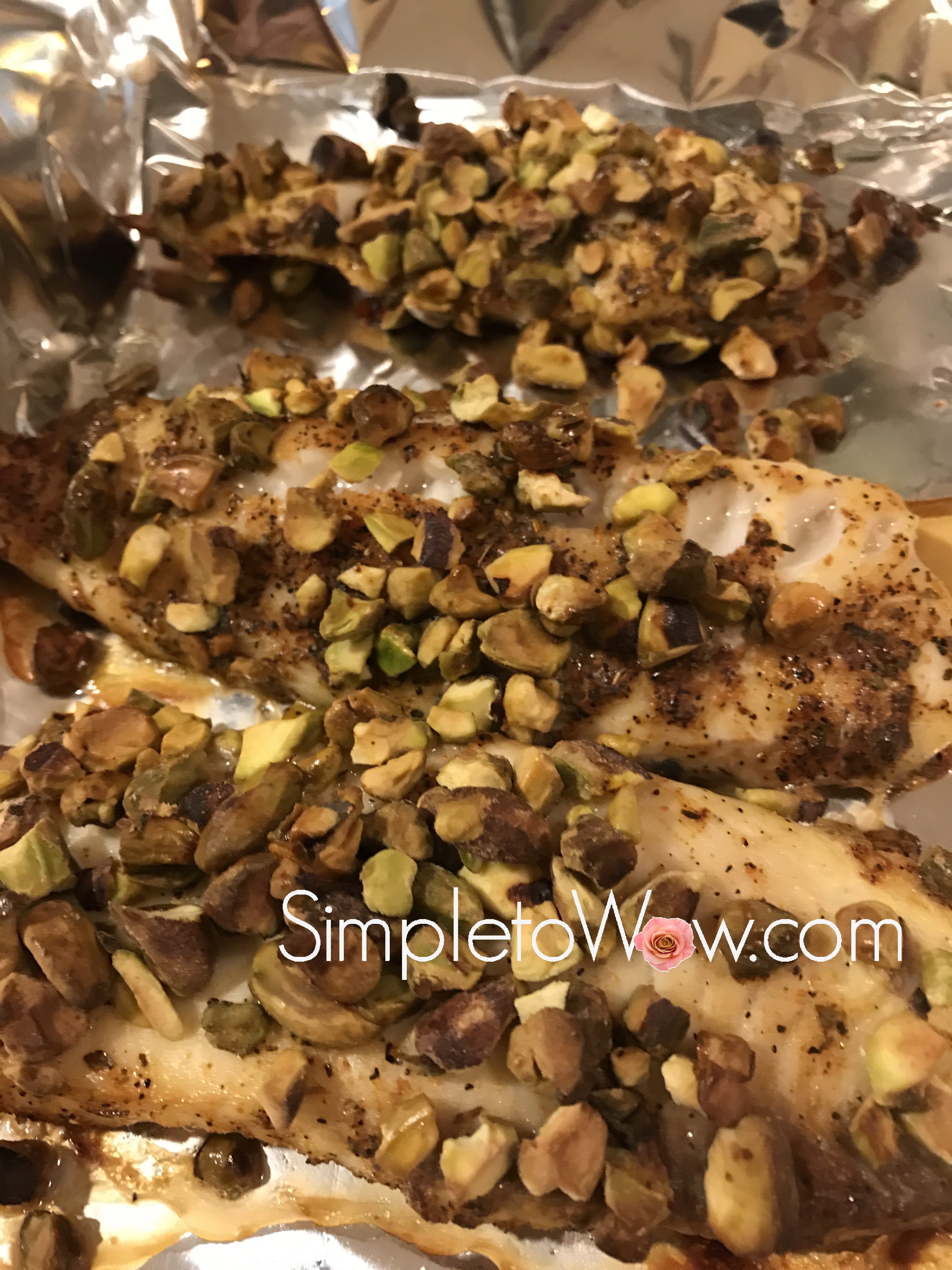Pistachio Encrusted Cajun Tilapia